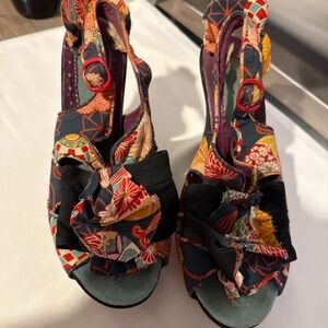 Vibrant Floral Women's Heels